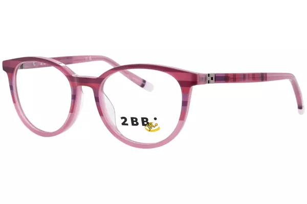 2BB BB Bailey Eyeglasses Youth Kids Girl's Full Rim Round Shape