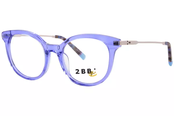 2BB BB Beryl Eyeglasses Youth Kids Girl's Full Rim Round Shape 