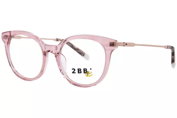  2BB BB Beryl Eyeglasses Youth Kids Girl's Full Rim Round Shape 