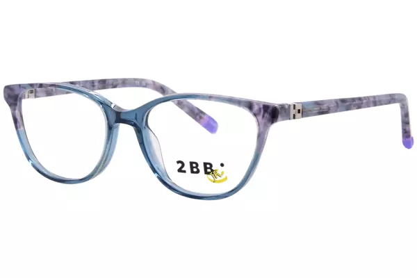 2BB BB Betsy Eyeglasses Youth Kids Girl's Full Rim Oval Shape