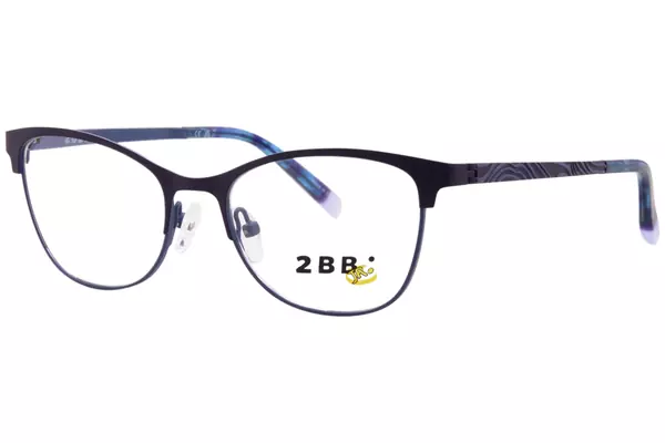 2BB BB Beverly Eyeglasses Youth Kids Girl's Full Rim Cat Eye