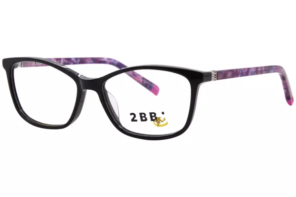  2BB BB Brenda Eyeglasses Youth Kids Girl's Full Rim Rectangle Shape 