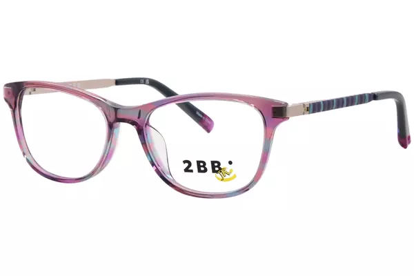  2BB BB Britney Eyeglasses Youth Kids Girl's Full Rim Cat Eye 