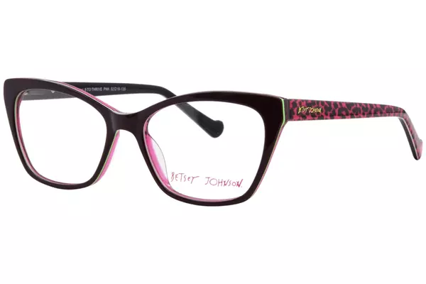 Betsey Johnson 9-To-Thrive Eyeglasses Youth Kids Girl's Full Rim Cat Eye