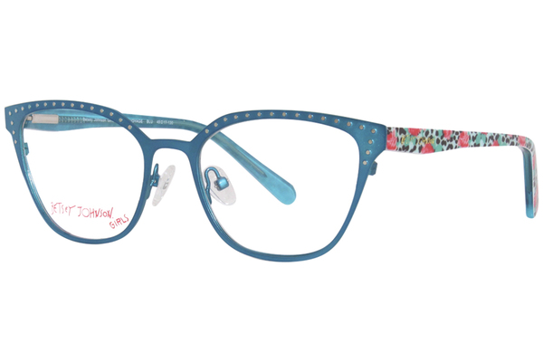  Betsey Johnson Bon-Voyage Eyeglasses Girl's Full Rim Cat Eye 