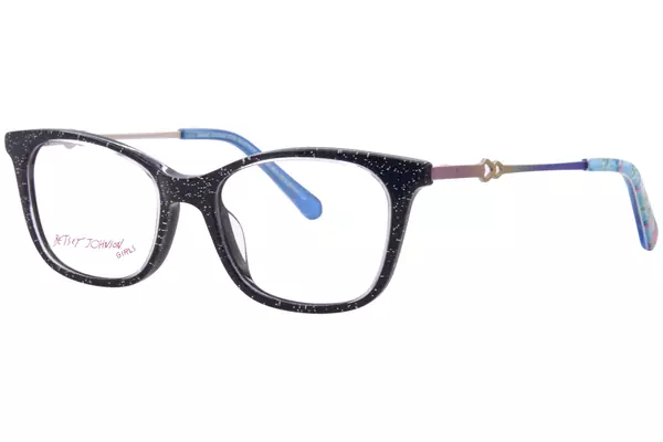  Betsey Johnson Glimmer-Goals Eyeglasses Youth Kids Girl's Full Rim 