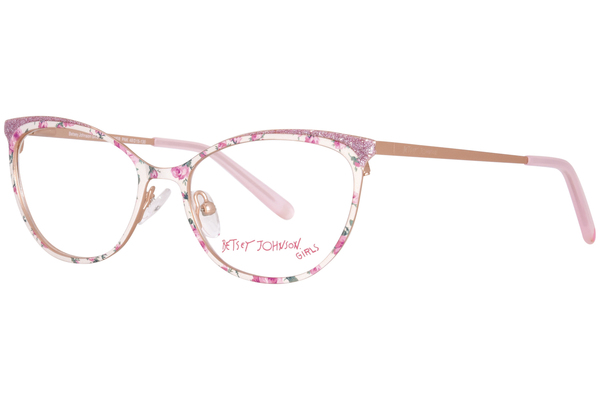  Betsey Johnson Star-Power Eyeglasses Youth Kids Girl's Full Rim Cat Eye 
