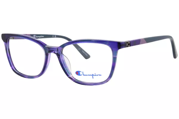 Champion CU Vex Eyeglasses Youth Kids Girl's Full Rim Oval Shape