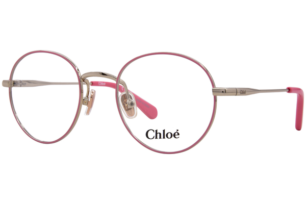  Chloe CC0024O Eyeglasses Youth Kids Full Rim Round Shape 