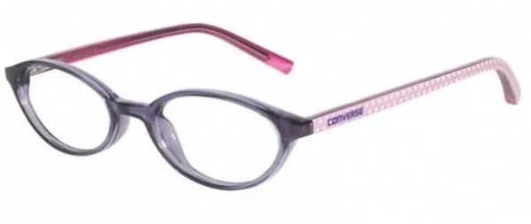 Converse Flutter Eyeglasses Youth Kids Girl's Full Rim Oval Shape
