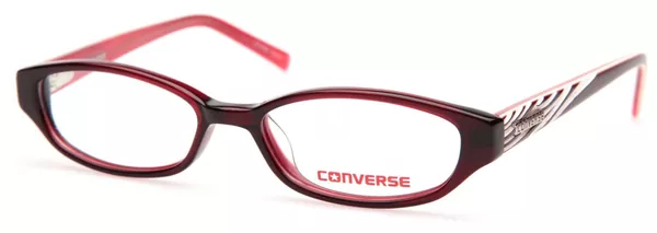  Converse Pick Me Eyeglasses Youth Kids Girl's Full Rim Oval Shape 