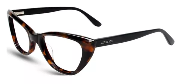 Converse X005 Eyeglasses Youth Kids Girl's Full Rim Cat Eye