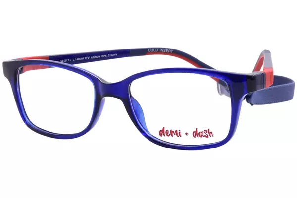 Demi + Dash Arrow Eyeglasses Youth Kids Full Rim Rectangle Shape