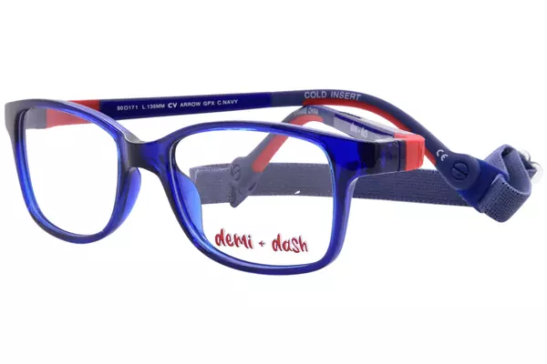 Demi + Dash Arrow Eyeglasses Youth Kids Full Rim Rectangle Shape