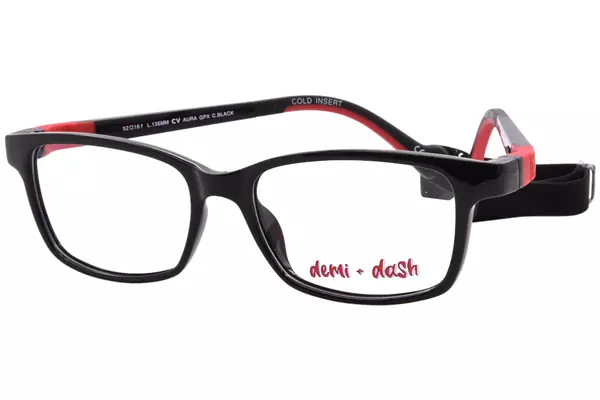  Demi + Dash Aura Eyeglasses Youth Kids Full Rim Rectangle Shape 