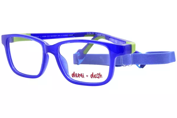  Demi + Dash Boomer Eyeglasses Youth Kids Full Rim Rectangle Shape 
