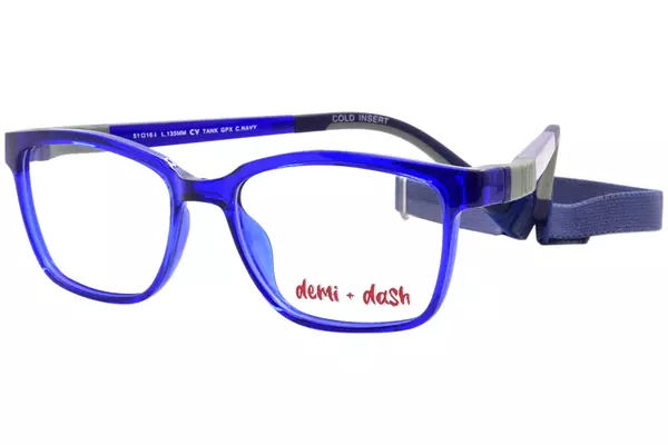 Demi + Dash Tank Eyeglasses Youth Kids Full Rim Square Shape