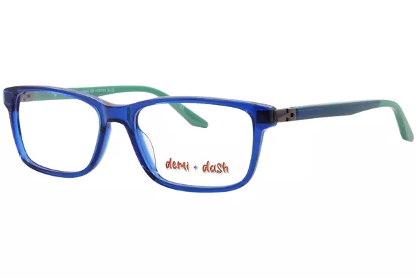 Demi + Dash Vortex Eyeglasses Youth Kids Boy's Full Rim Rectangle Shape