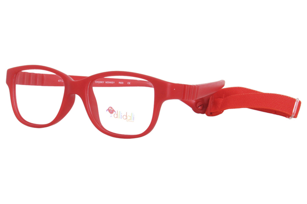 Dilli Dalli Chunky-Monkey Eyeglasses Youth Red Full Rim Rectangle