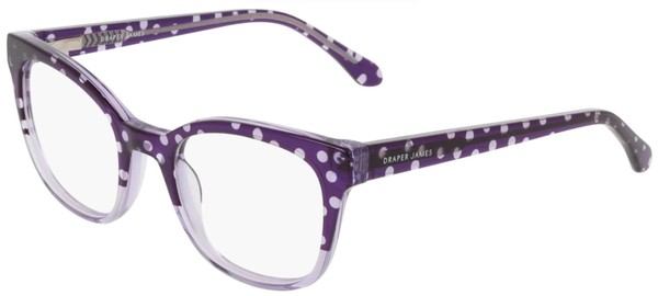  Draper James DJ1024 Eyeglasses Youth Kids Girl's Full Rim Rectangle Shape 