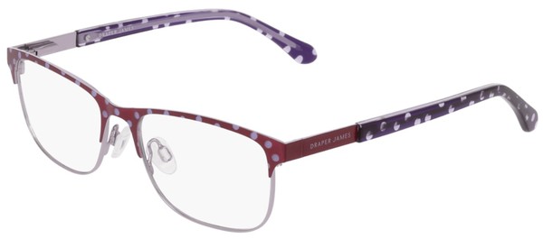 Draper James DJ1025 Eyeglasses Youth Kids Girl's Full Rim Rectangle Shape 