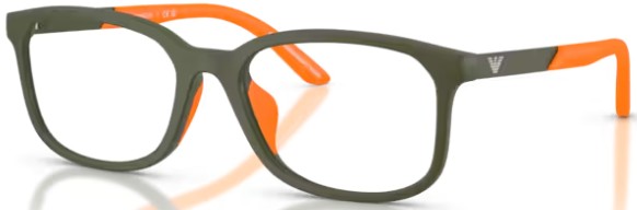  Emporio Armani EK3008U Eyeglasses Youth Kids Boy's Full Rim Pillow Shape 