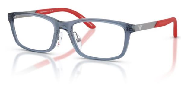  Emporio Armani EK3009 Eyeglasses Youth Kids Boy's Full Rim Rectangle Shape 