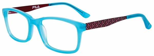  Fila VFI288 Eyeglasses Youth Kids Girl's Full Rim Square Shape 