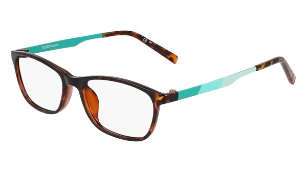 Flexon J4021 Eyeglasses Youth Kids Girl's Full Rim Rectangle Shape