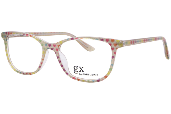  GX By Gwen Stefani GX837 Eyeglasses Youth Kids Girl's Full Rim Square Shape 