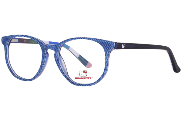  Hello Kitty HK-364-1 Eyeglasses Youth Girl's Full Rim Round Shape 