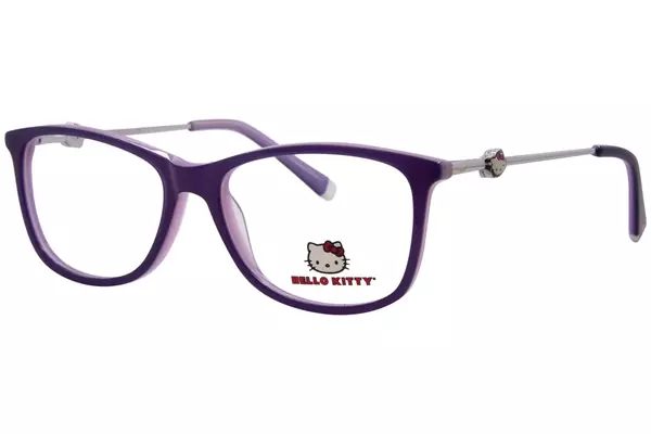  Hello Kitty HK284 Eyeglasses Youth Kids Full Rim Square Shape 