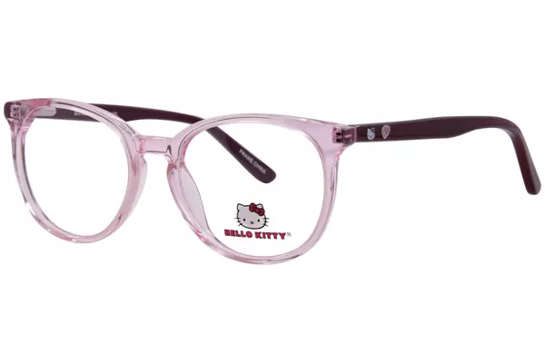  Hello Kitty HK35146 Eyeglasses Youth Kids Full Rim Round Shape 