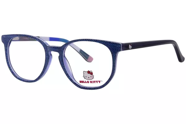  Hello Kitty HK364 Eyeglasses Youth Kids Girl's Full Rim Round Shape 