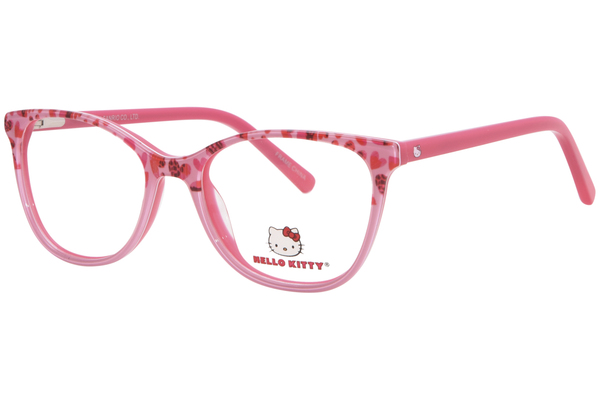  Hello Kitty HK379 Eyeglasses Youth Kids Girl's Full Rim Cat Eye 