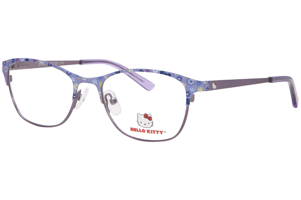 Hello Kitty HK384 Eyeglasses Youth Kids Girl's Full Rim Oval Shape