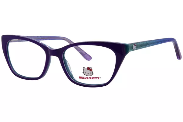  Hello Kitty HK386 Eyeglasses Youth Kids Full Rim Oval Shape 