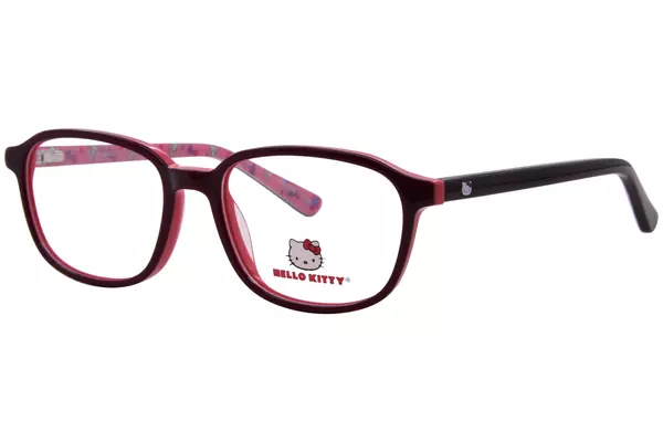 Hello Kitty HK390 Eyeglasses Youth Kids Girl's Full Rim Oval Shape