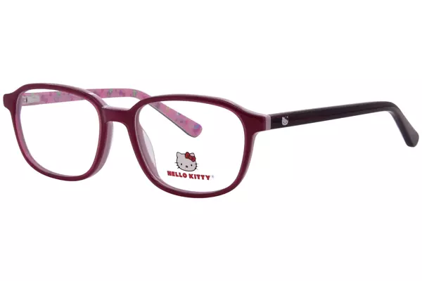  Hello Kitty HK390 Eyeglasses Youth Kids Girl's Full Rim Oval Shape 
