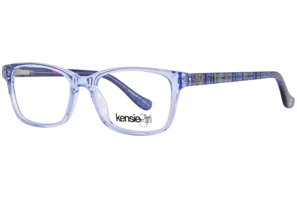 Kensie Shimmer Eyeglasses Youth Girl's Full Rim Rectangle Shape 