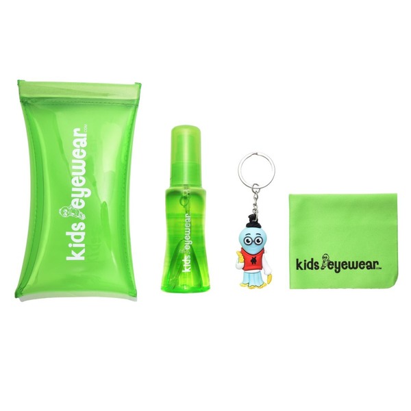  Kidseyewear Glasses Spec Cleaning Kit Set 2oz Spray Solution Cleaning Cloth Case 