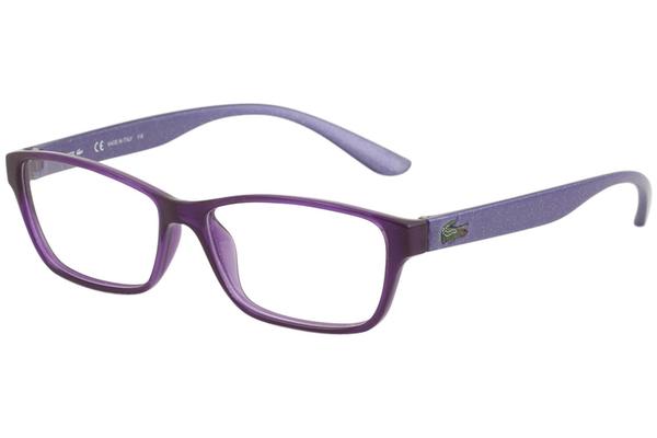  Lacoste L3803B Eyeglasses Youth Kids Girl's Full Rim Rectangle Shape 