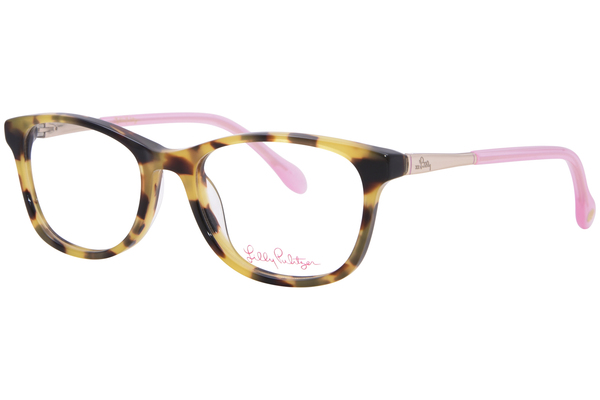  Lilly Pulitzer Landry Mini Eyeglasses Girl's Full Rim Rectangle Shape 