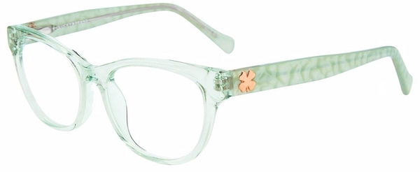Lucky Brand VLBD737 Eyeglasses Youth Kids Girl's Full Rim Cat Eye