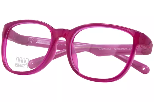 Nano Vista Byte-3.0 NAO340 Eyeglasses Youth Kids Full Rim Square Shape