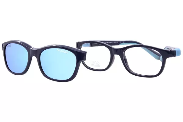 Nano Vista Camper-SC-3.0 NAO304 Eyeglasses Youth Kids Full Rim w/Clip-On