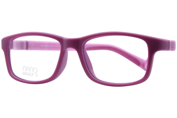  Nano Vista Crew-3.0 NAO302 Eyeglasses Youth Kids Full Rim Rectangle Shape 