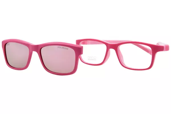  Nano Vista Crew-SC-3.0 NAO302 Eyeglasses Youth Kids Full Rim w/Clip-On 