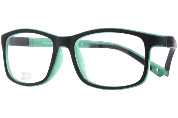  Nano Vista Fangame-3.0 NAO303 Eyeglasses Youth Kids Full Rim Rectangle Shape 