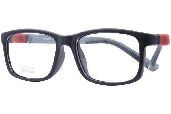  Nano Vista Fangame-SC-3 NAO303 Eyeglasses Youth Kids Full Rim w/Clip-On 